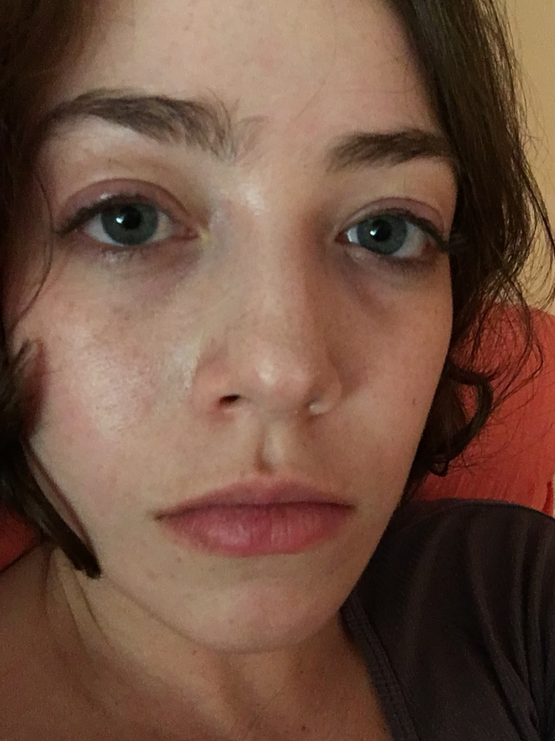 I wake up protected by a magic force field of yesterday’s makeup.